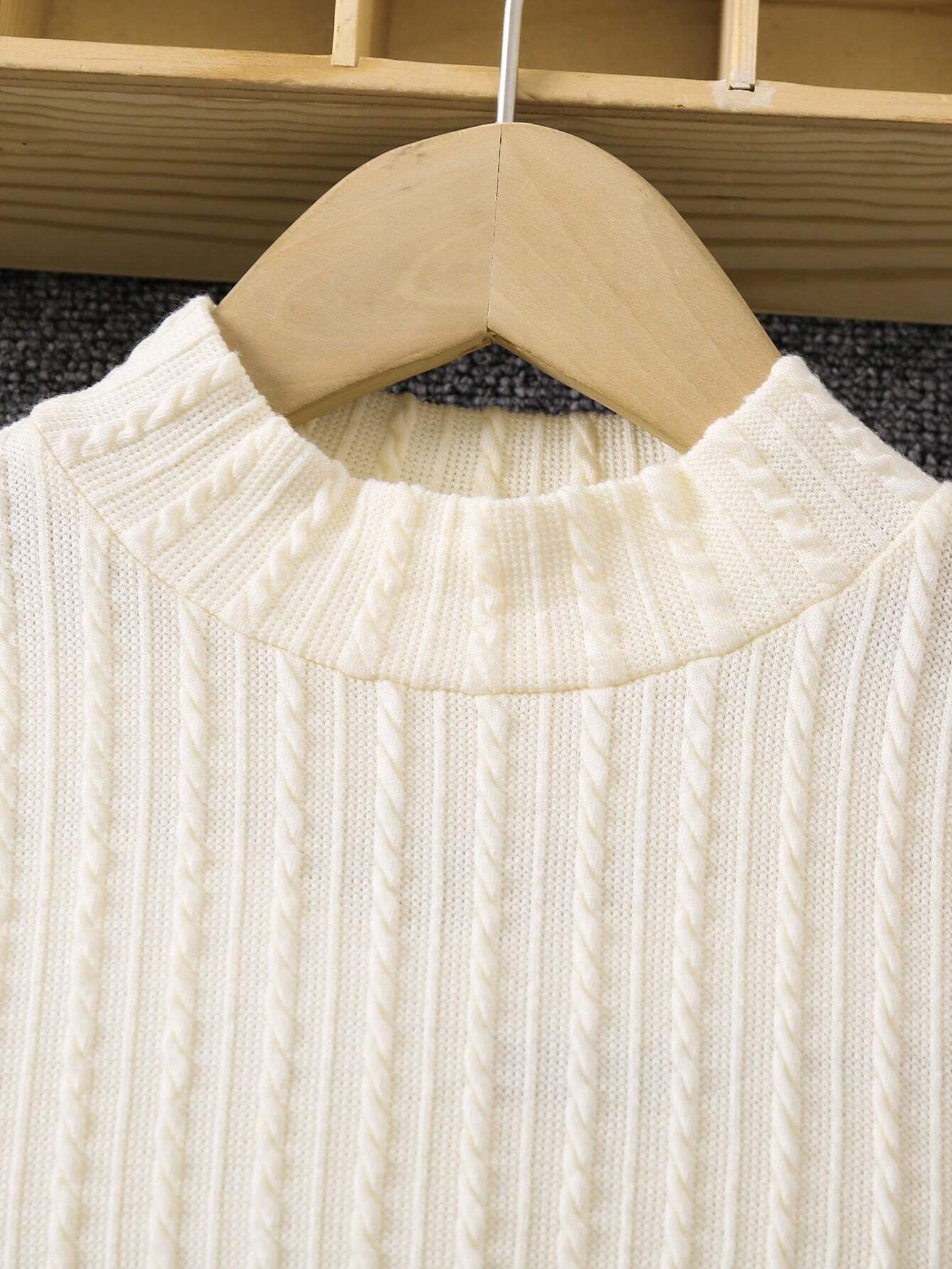 Girls' Cozy Corduroy Pinafore Dress with Ribbed Knit Top Wholesale