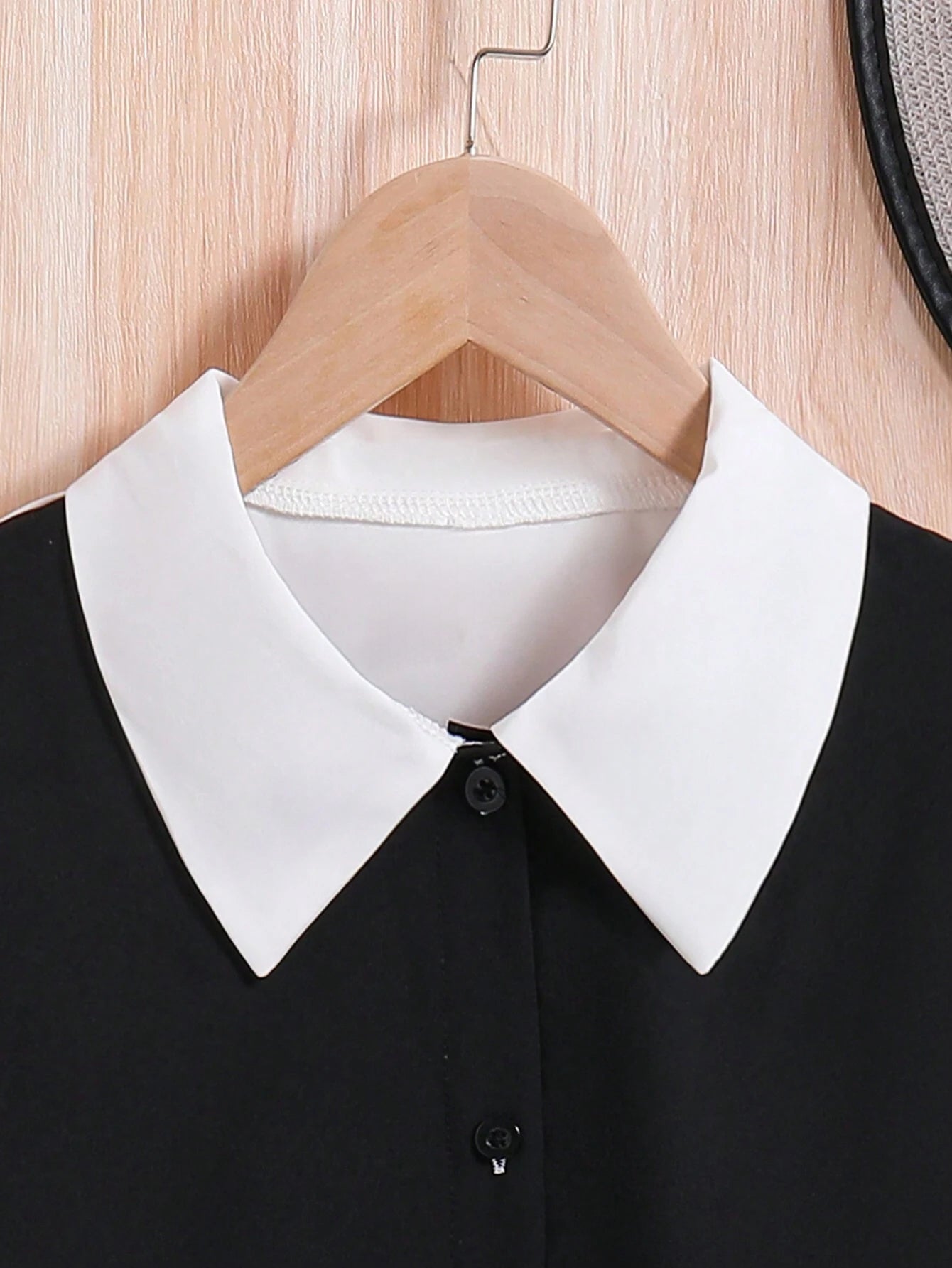Stylish Black & White Collared Toddler Outfit