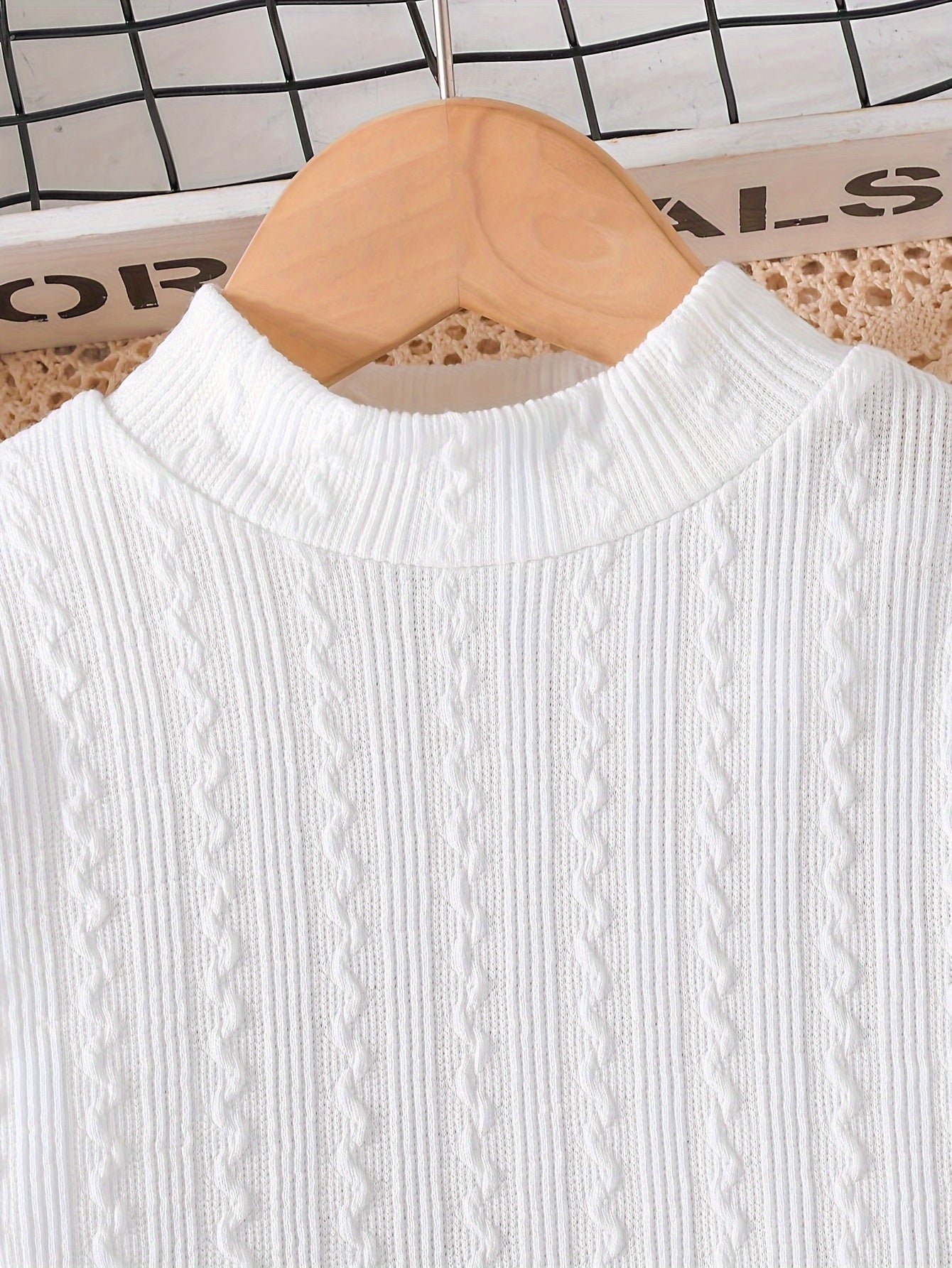 Girls' Ruffled Suspender Pants & Ribbed Knit Top Set Wholesale