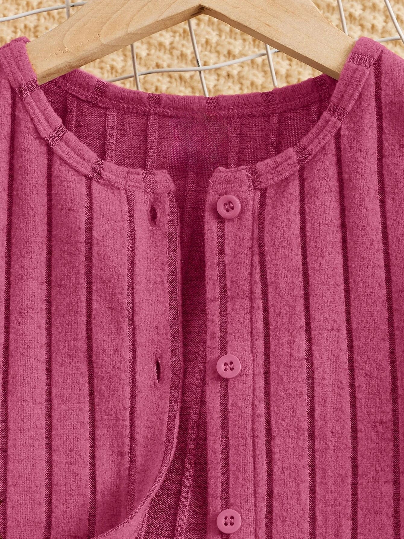 Wholesale Girls' Cozy Ribbed Knit Cardigan & bell bottoms pant Set