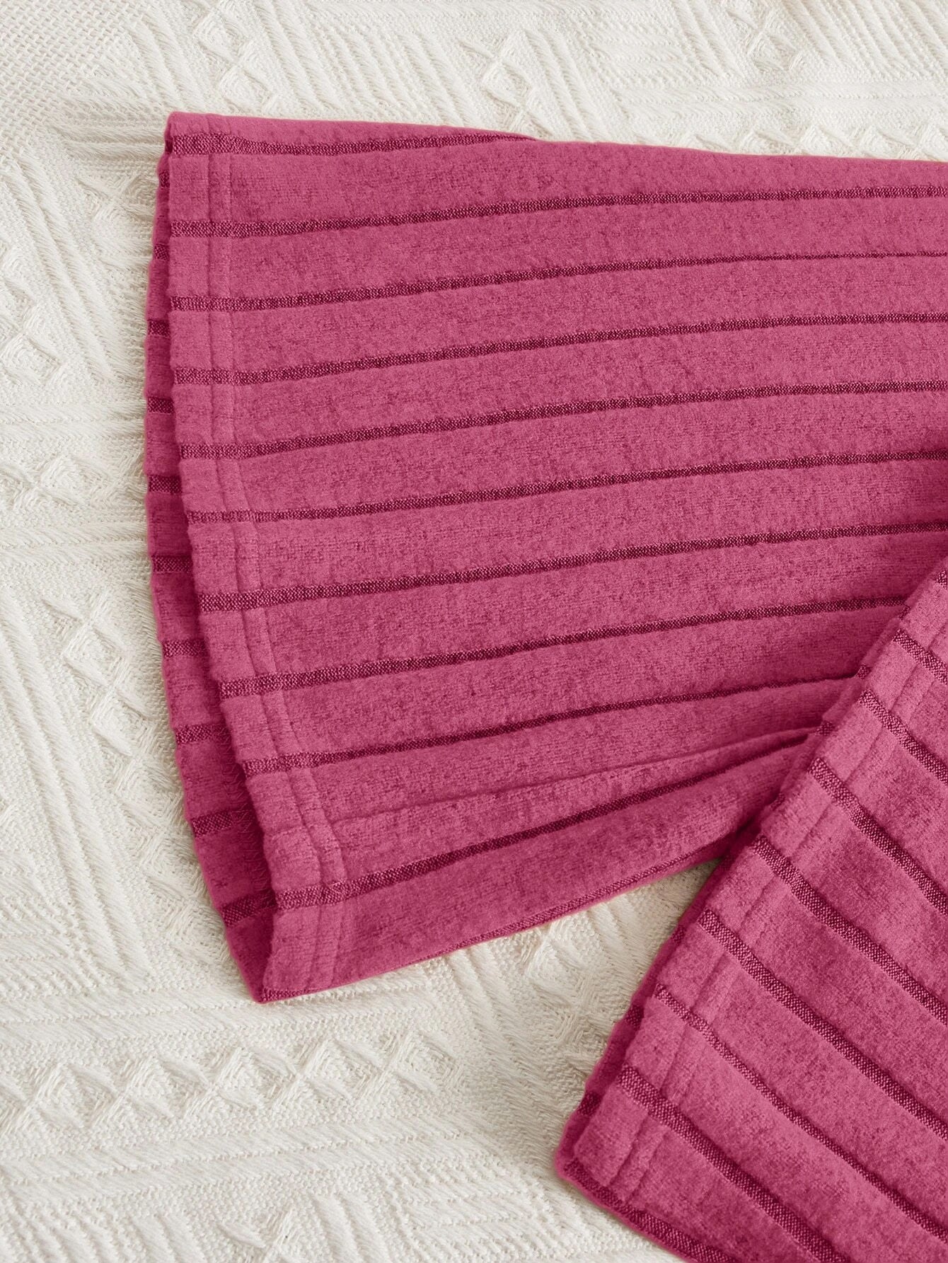Wholesale Girls' Cozy Ribbed Knit Cardigan & bell bottoms pant Set