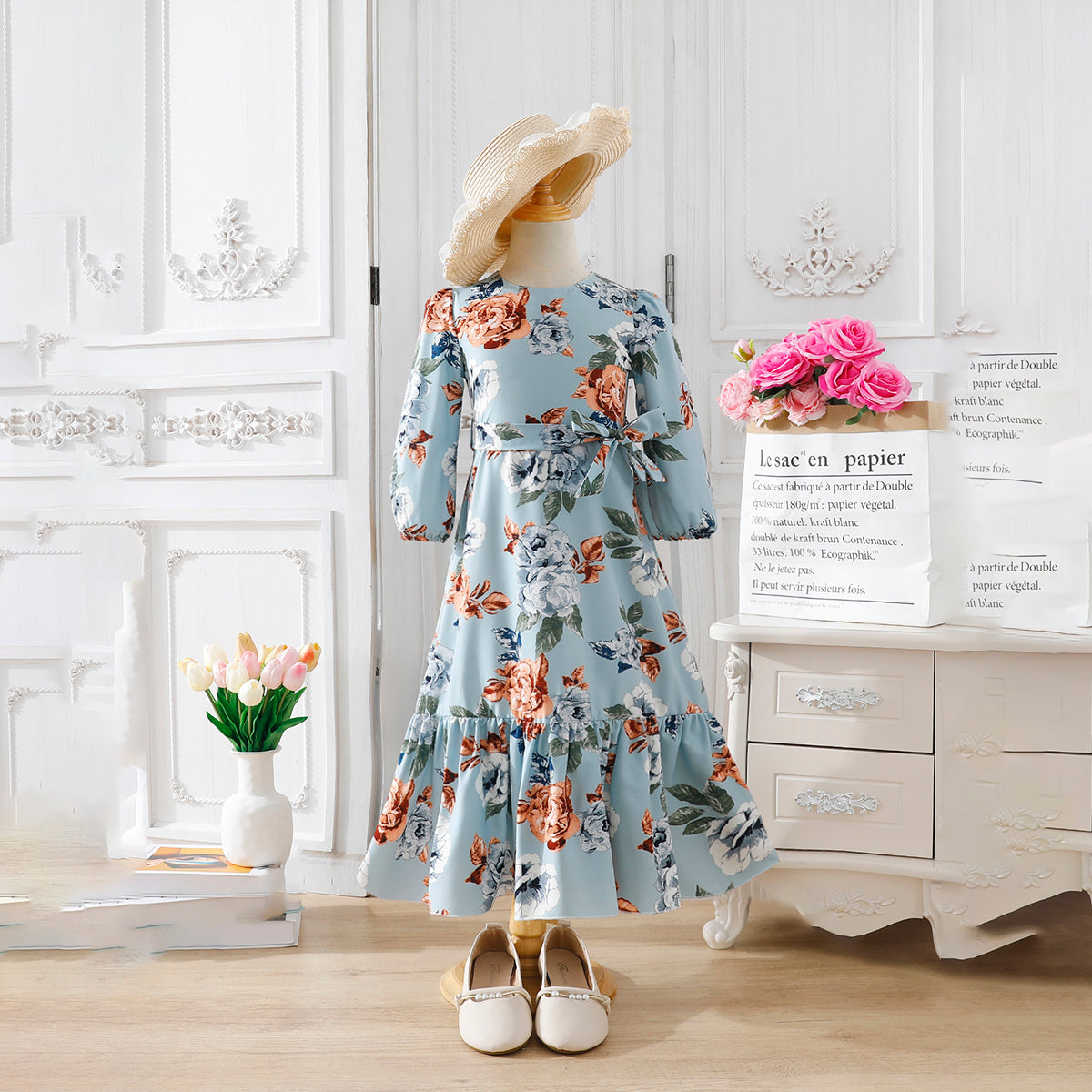 GirlsFloralMaxiDress