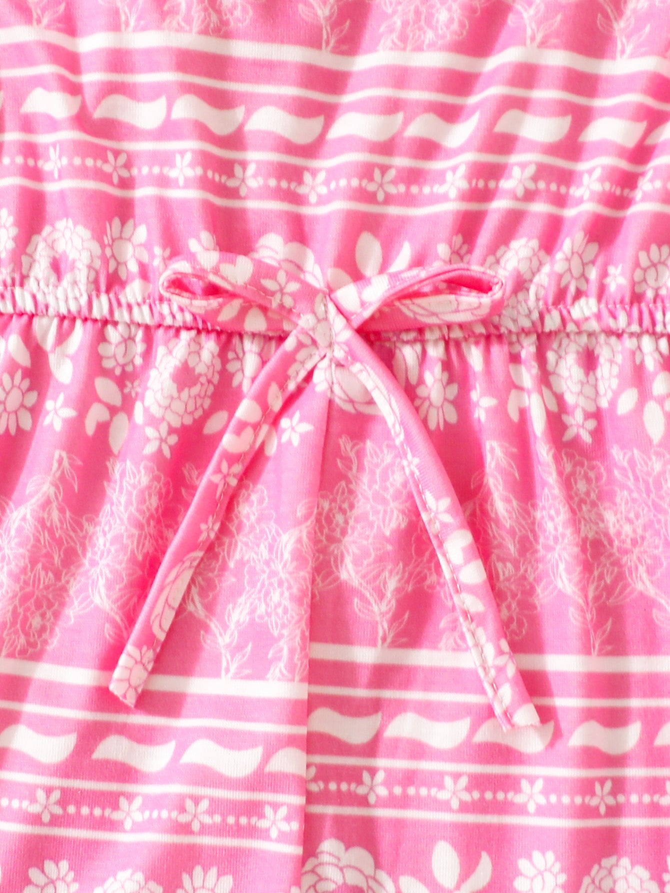 Pink Boho Floral Print Off-Shoulder Jumpsuit Wholesale