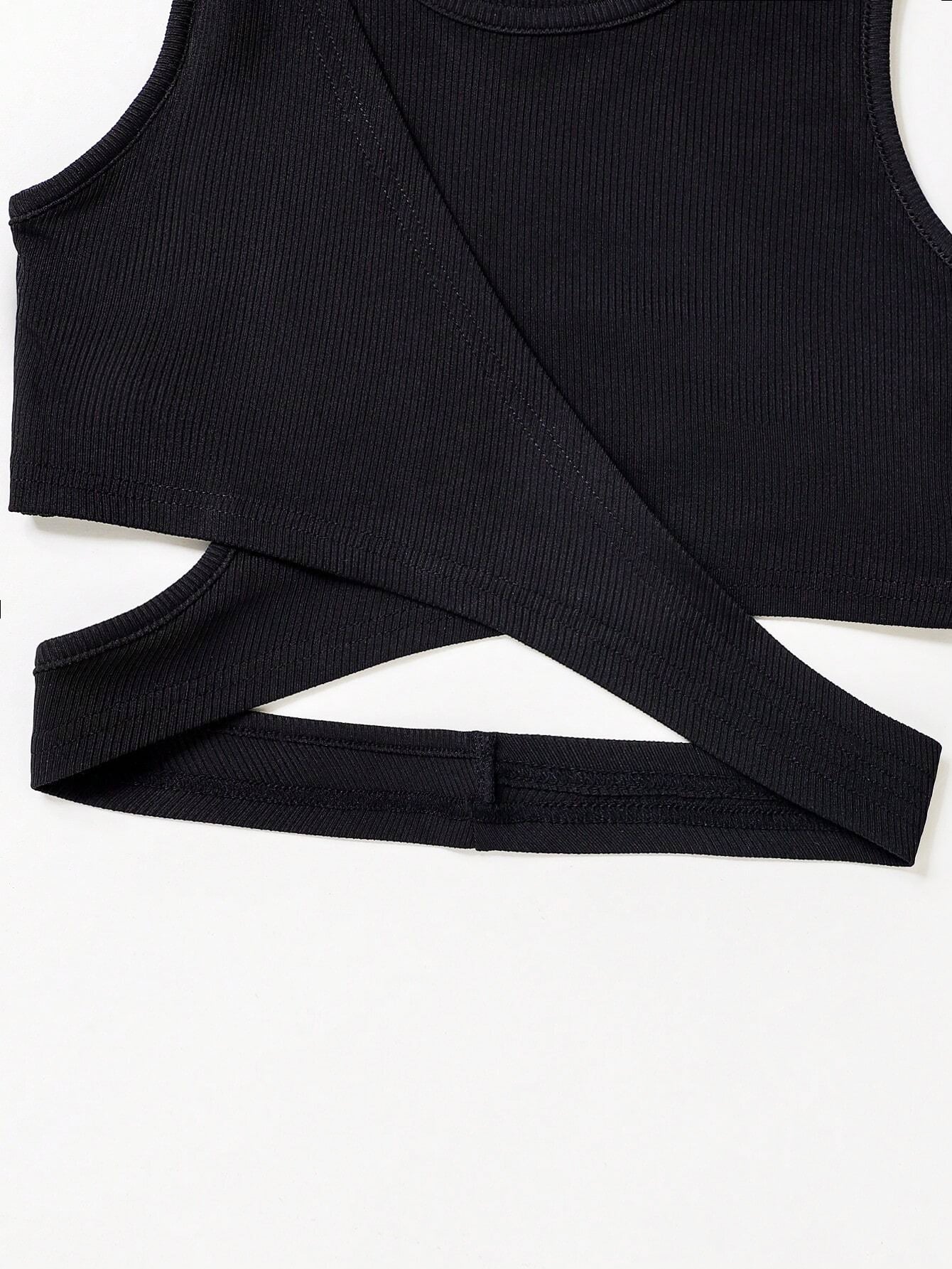 Bell-Bottom Pants with Wrap Crop Top Wholesale