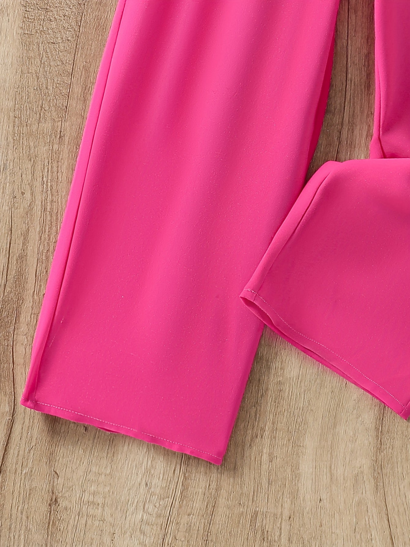 Girls' Pink One-Shoulder Ruffle Jumpsuit Wholesale