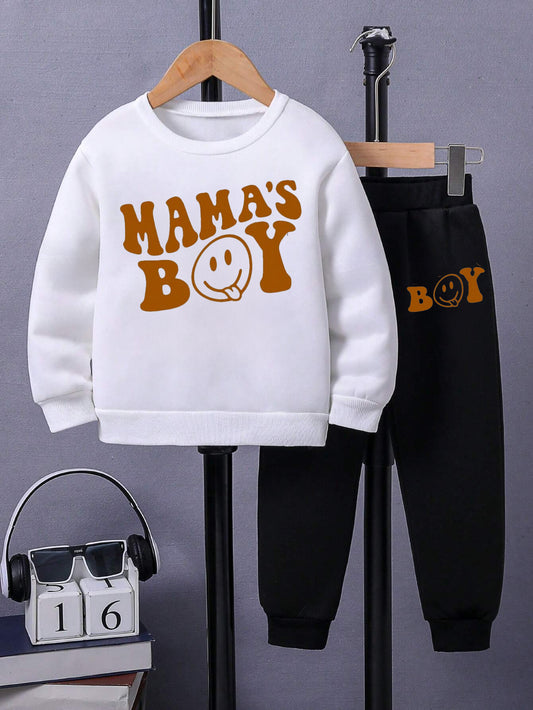 Mama's Boy Graphic Sweatshirt & Joggers Set Wholesale