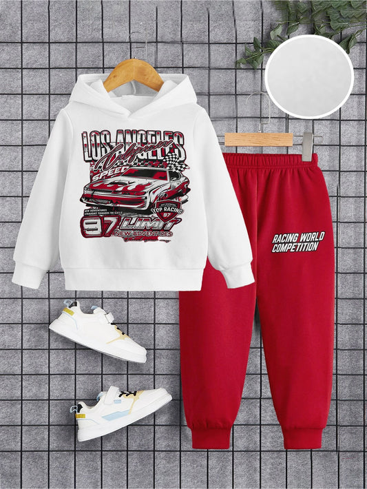 Kids' Los Angeles Racing Hoodie and Jogger Set