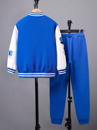 Fearless Varsity Jacket and Jogger Set for Boys Wholesale