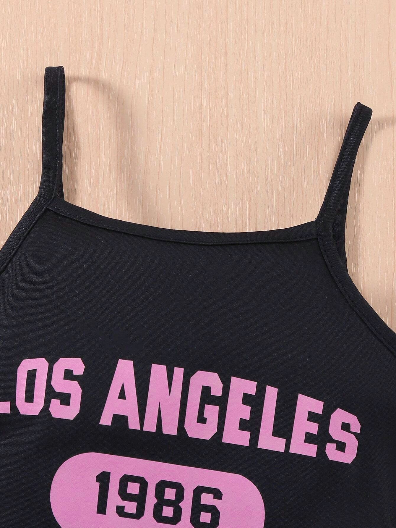 Girls'Los Angeles Houston' Hoodie & Jumpsuit Set Wholesale