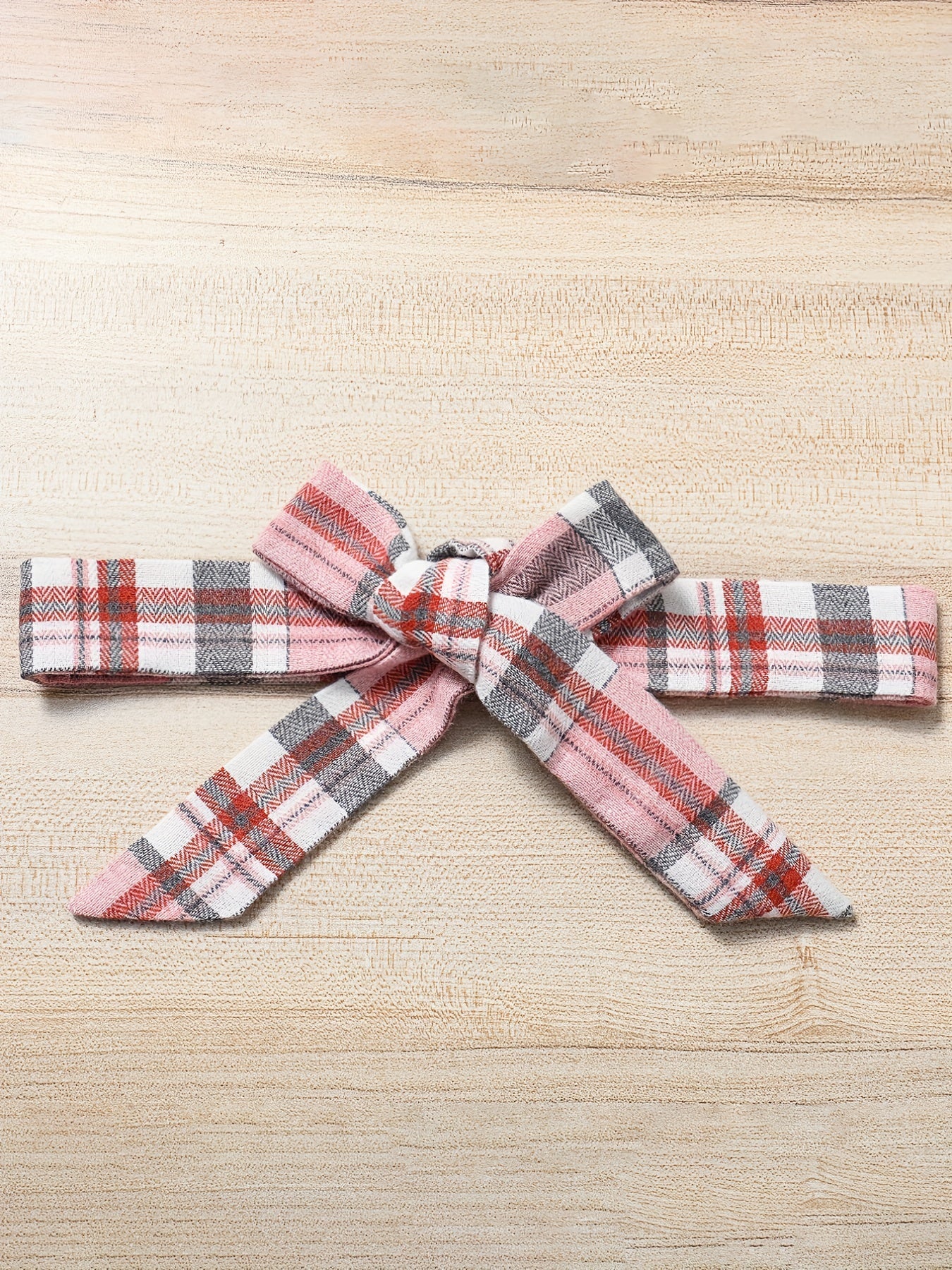 Girls' Pink Plaid Dress with Ruffle Sleeves - Long Sleeve Wholesale