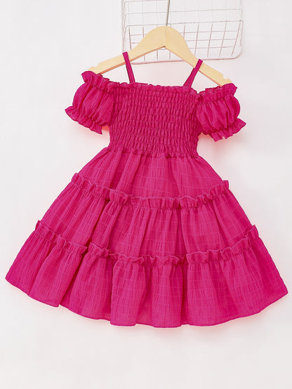 Tiered Puff Sleeve Summer Dress