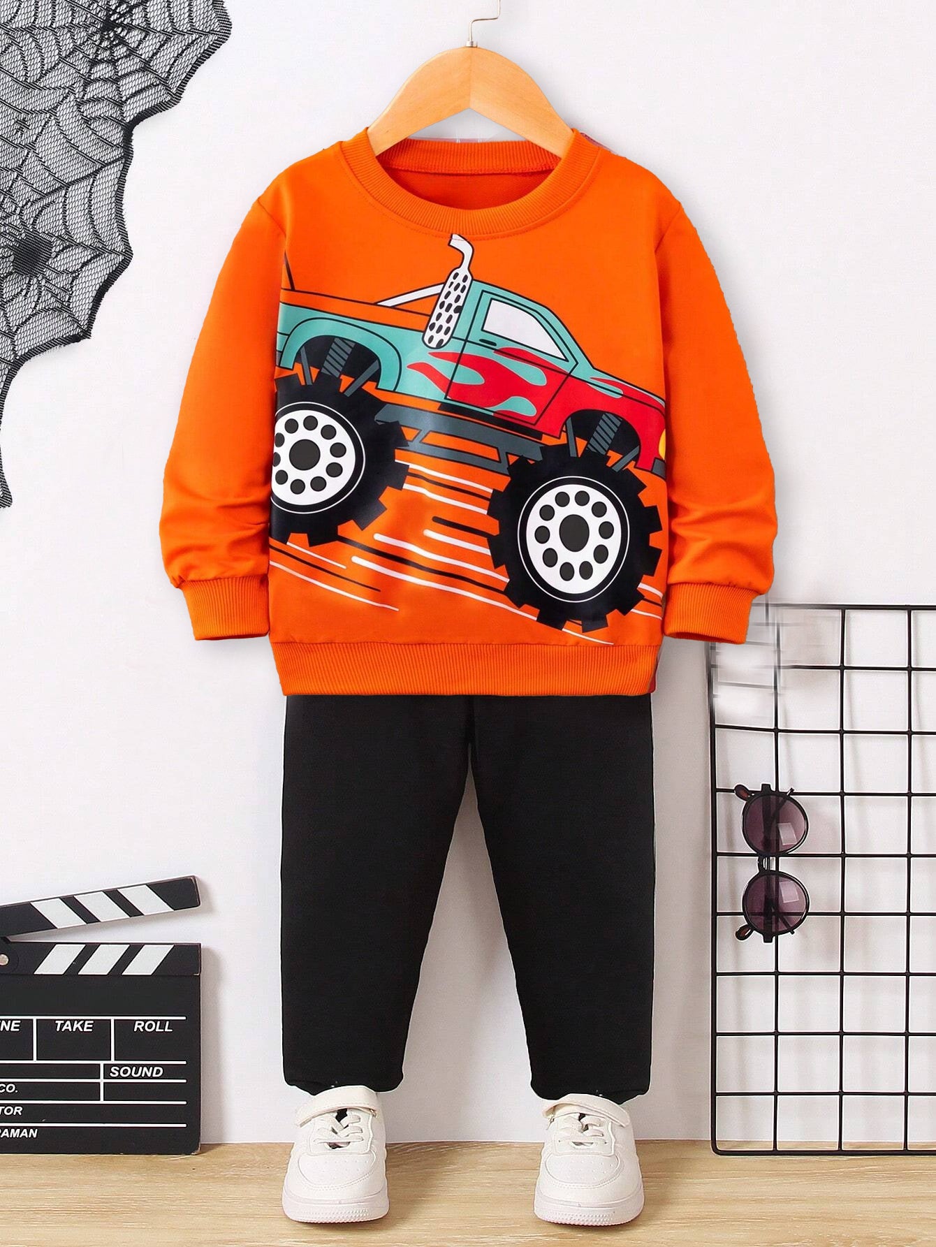 Truck Adventure Sweatshirt & Jogger Set for Kids