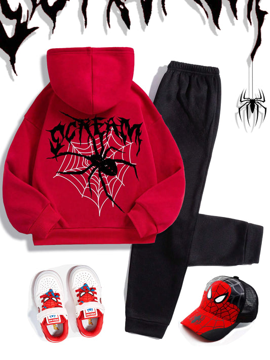 Kids' Spider Hoodie & Jogger Set