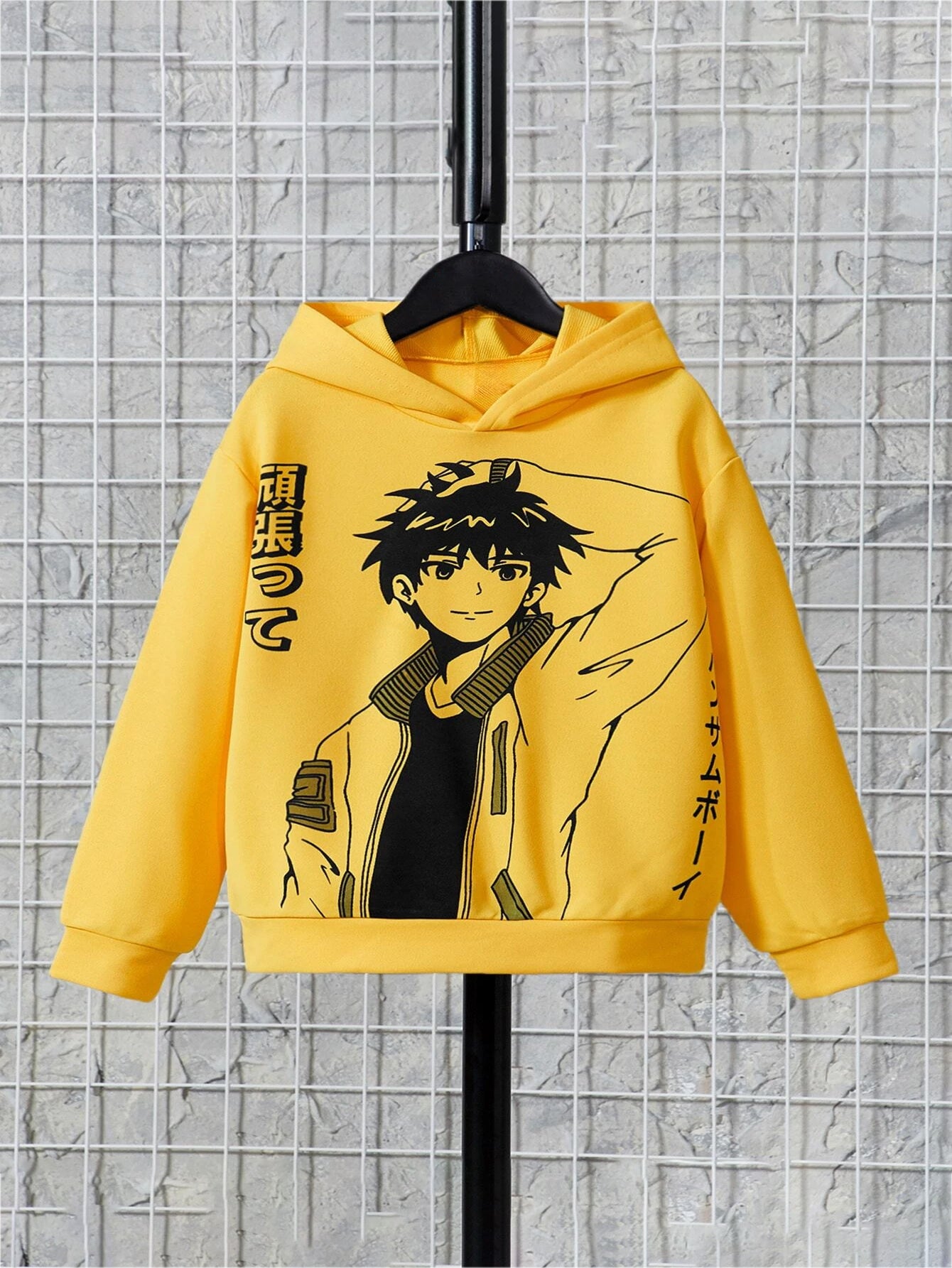 Anime Hero Hoodie & Black Joggers Set for Boys Wholesale