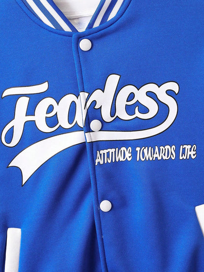 Fearless Varsity Jacket and Jogger Set for Boys Wholesale