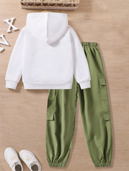 Hoodie & Cargo Joggers Set for Boys Wholesale