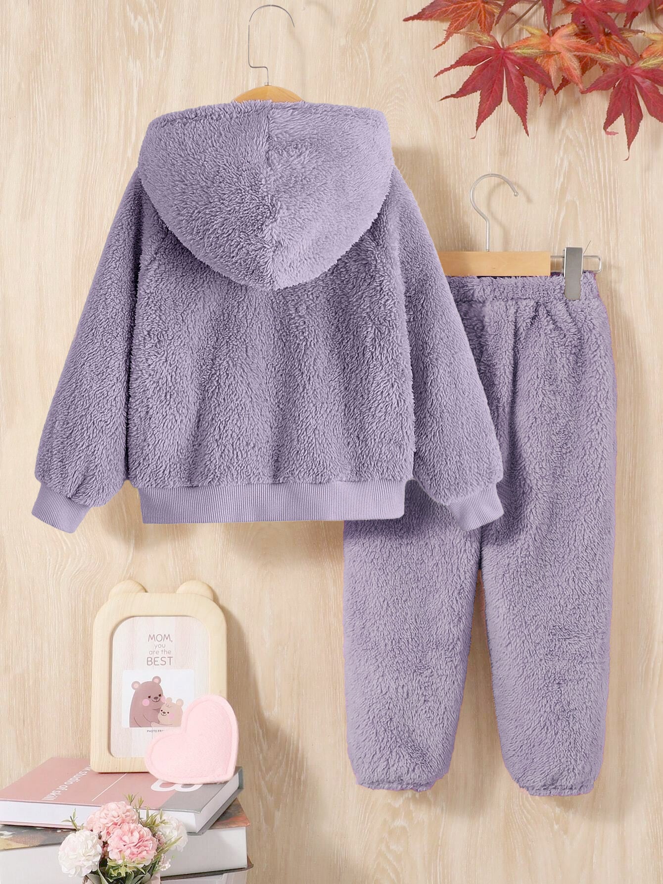 Cozy Panda Plush Hoodie & Jogger Set for Girls Wholesale