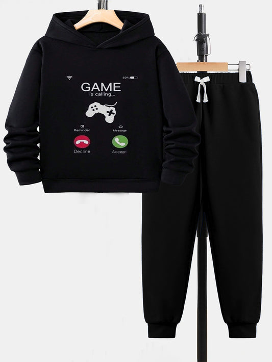 Game Is Calling Boys' Hoodie & Joggers Set Wholesale