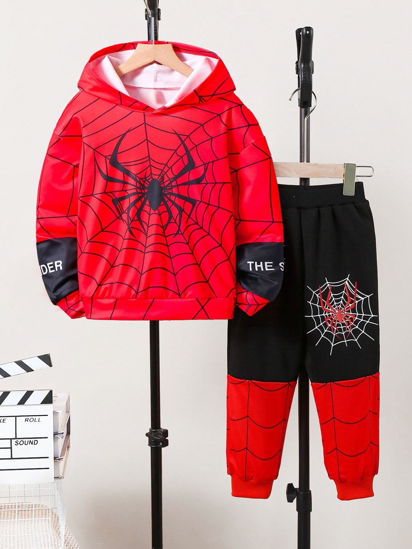 Kids Spider Web Hoodie and Jogger Set Wholesale