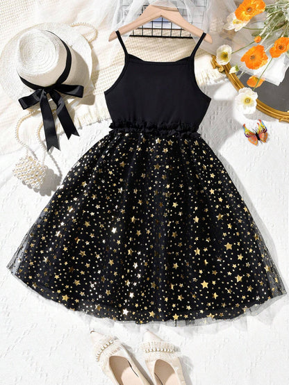 Sparkling Starry Night Tulle Dress Wholesale