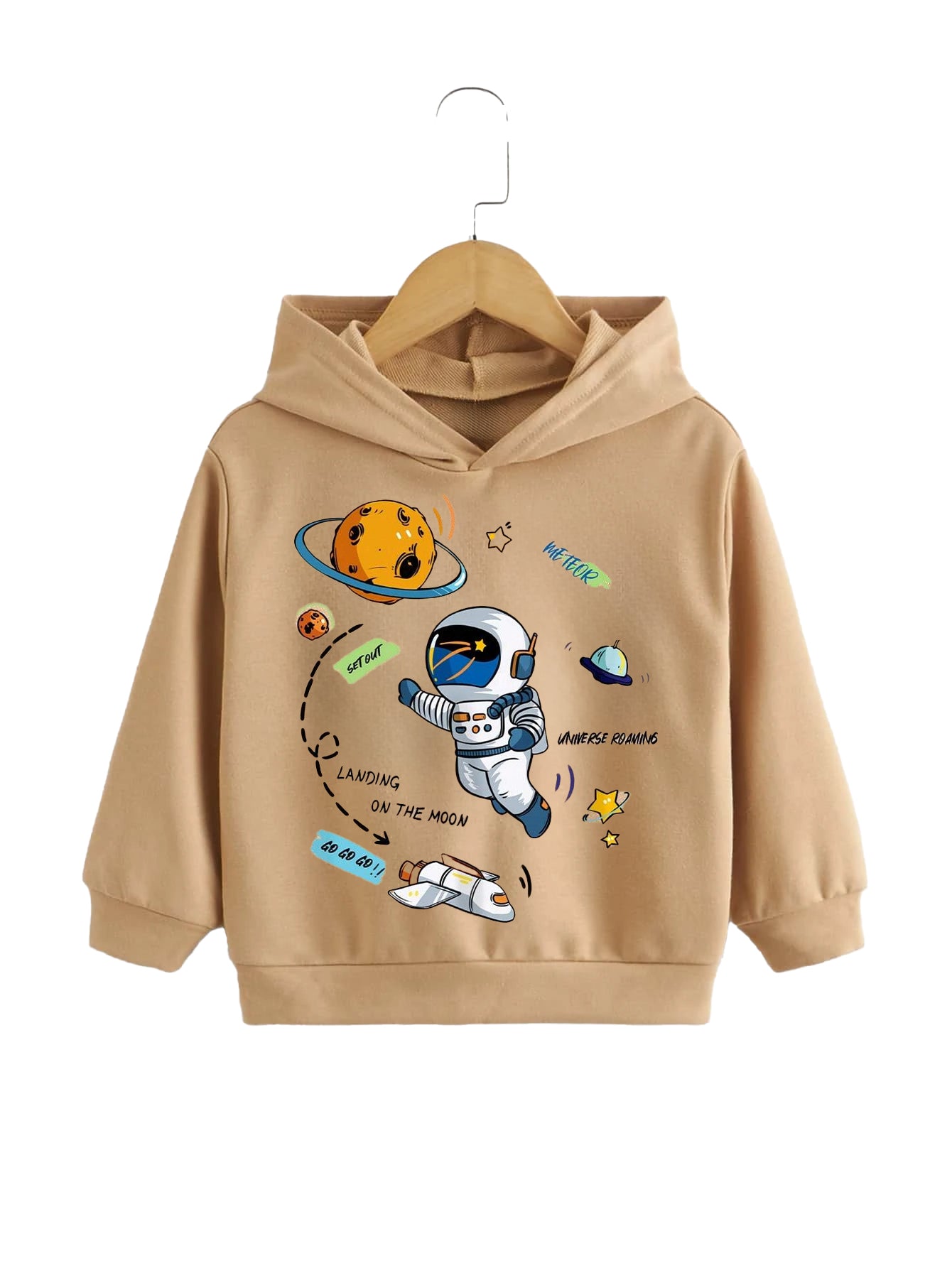 Space Explorer Hoodie & Denim Jeans Set for Boys Wholesale