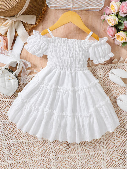 Tiered Puff Sleeve Summer Dress