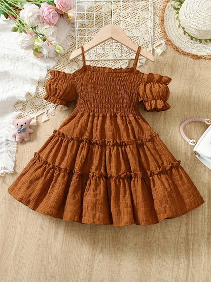 Tiered Puff Sleeve Summer Dress