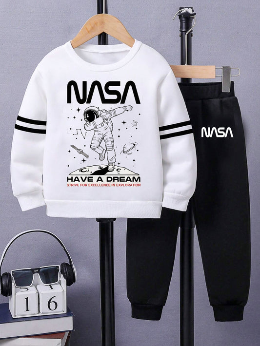 Astronaut Dream Toddler Boy Sweatshirt and Jogger Set Wholesale