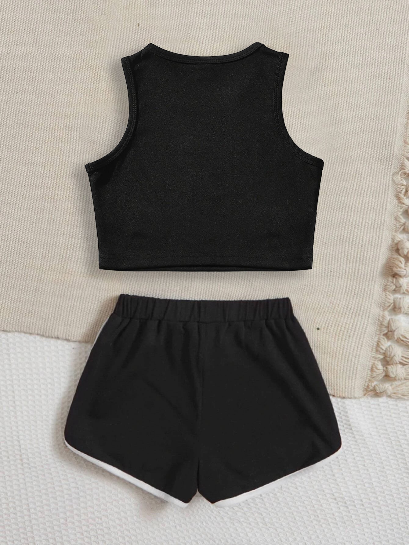 Crop Tank and Athletic Shorts for Girls Wholesale