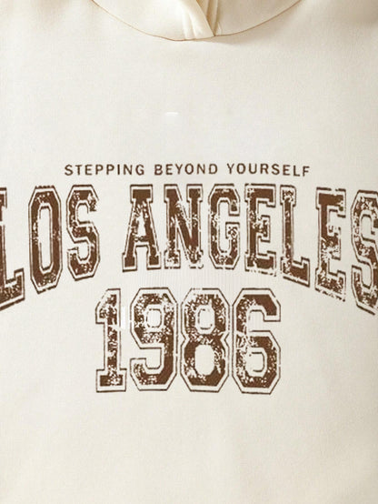 Trendy Girls' "Los Angeles 1986" Hoodie and Jogger Set